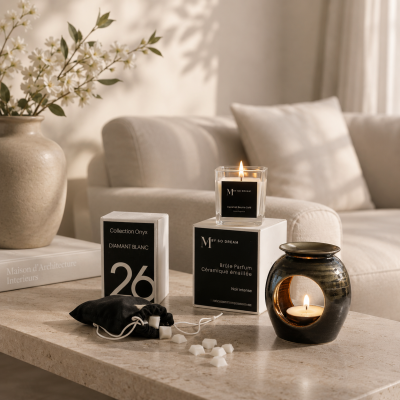 Fondant de cire naturelle parfumée.